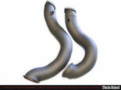 Macht Schnell Catless Track Downpipes - N54 (Ceramic Thermal Coat, 76.2mm (3.00”) )